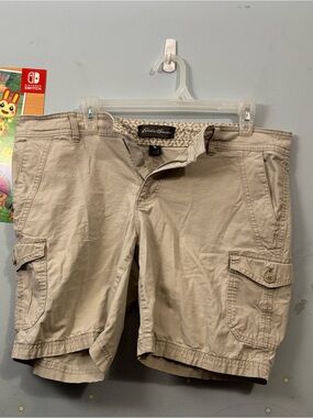 Eddie Bauer Women’s Khaki Cargo Shorts